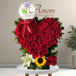 Arreglo Corazón Pasión Roja