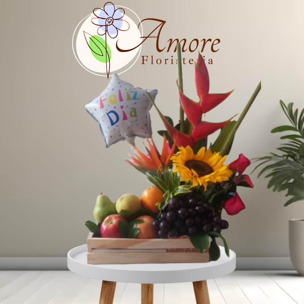 Canasta Frutal Feliz Día