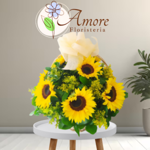 Canasta Girasoles de Alegría